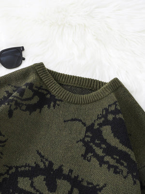 Grunge Eye Pattern Sweater
