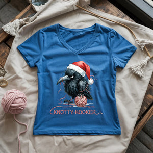 Knotty Hooker Lady V-neck