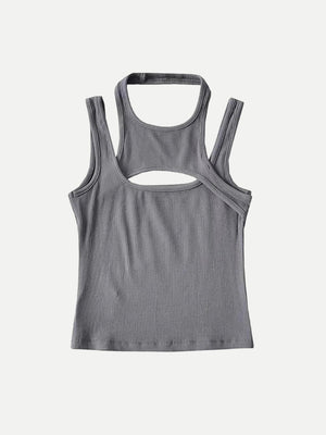 Sporty Asymmetric Tank Top