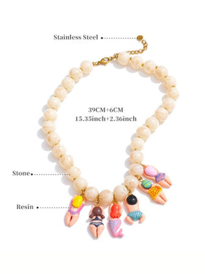 Swimsuit Figurines Necklace