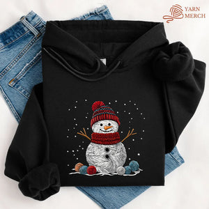 Yarn Snowman Hoodie