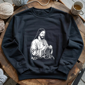 Jesus Crochet Sweatshirt
