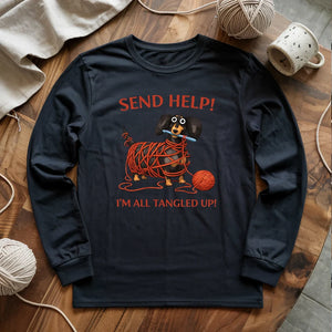 Tangled In Yarn Long Sleeve T-shirt