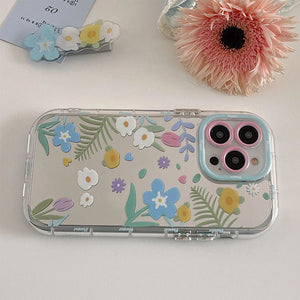 Flowers Pattern IPhone Case With Holder