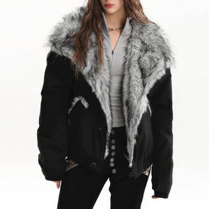 Dangerous Pretty Fur Trim Jacket