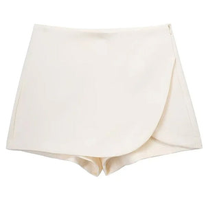 Old Money Asymmetric Mini Skort