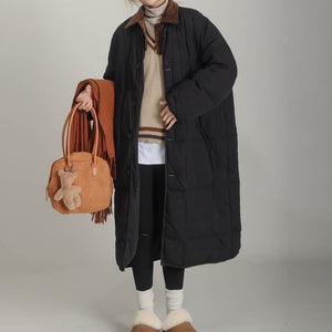 Preppy Style Quilted Coat