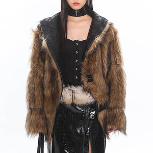 Crime Time Reversible Fur Jacket