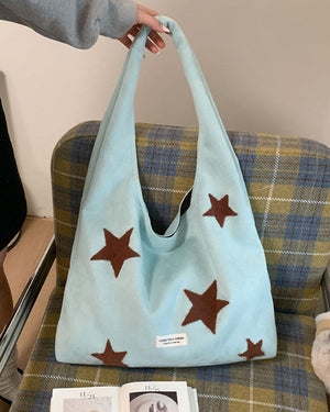 Star Patch Tote Bag