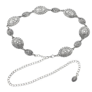 Vintage Style Medallion Chain Belt