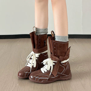 Y2K High Top Sneakers Boots Hybrid