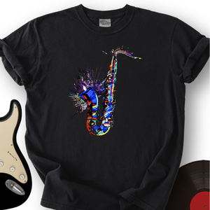 Blue Jazz Sax T-Shirt