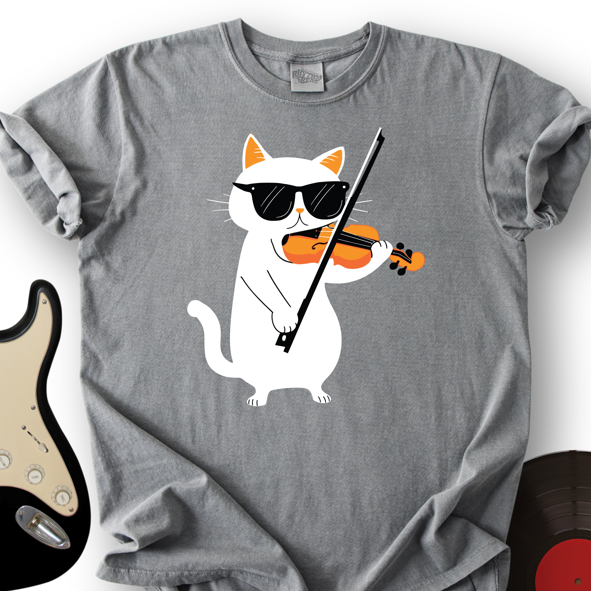 Cat Playing Violin T-Shirt