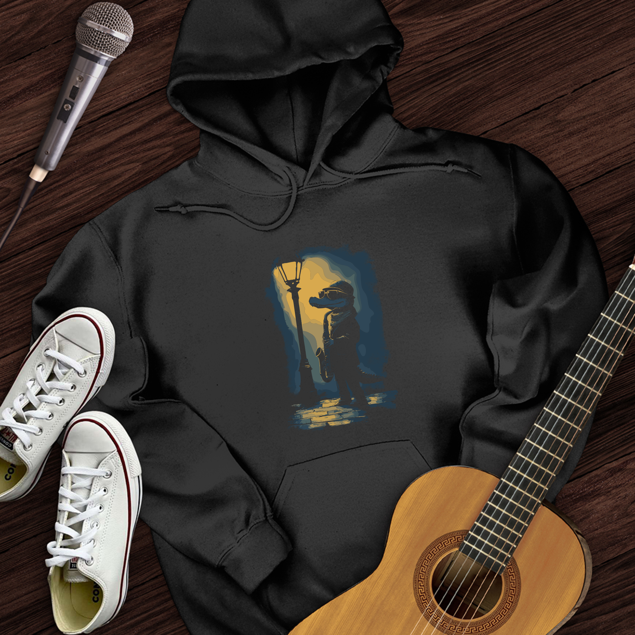 Crocodile Saxophone Hoodie
