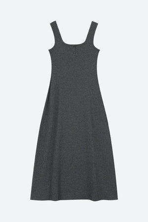 Basic Casual Button Up Midi Dress