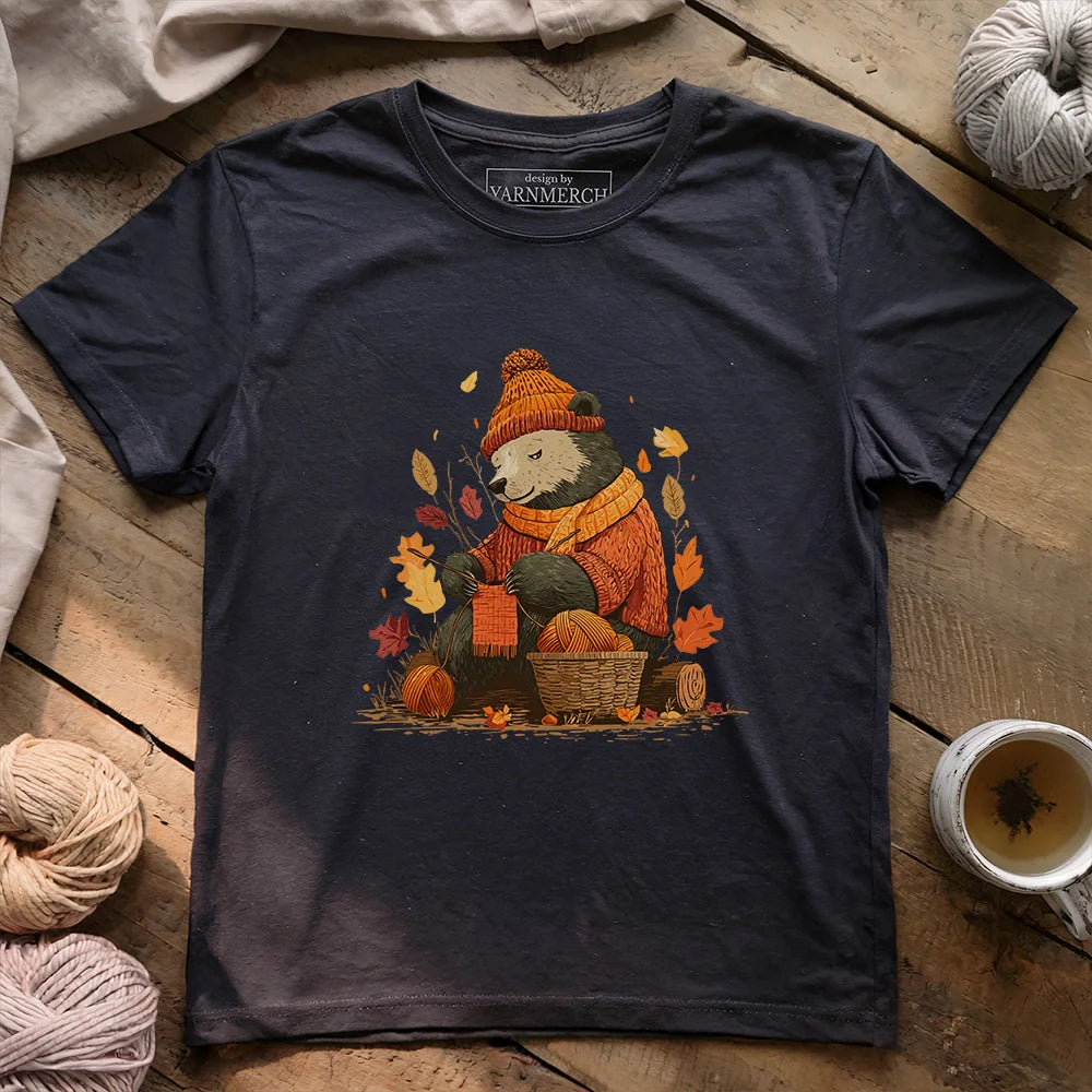 Bear Knitting T-shirt