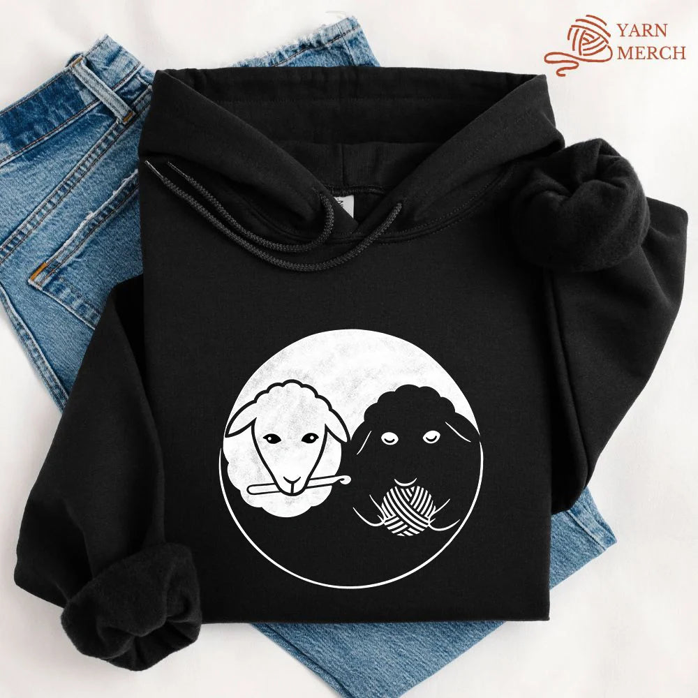 Black & White Sheeps Hoodie