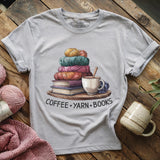 Coffee Yarn Books T-shirt