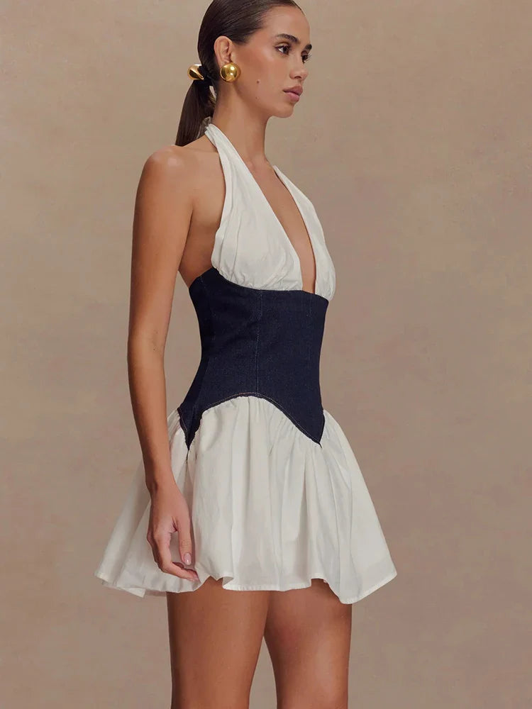 Corset Halter Mini Dress