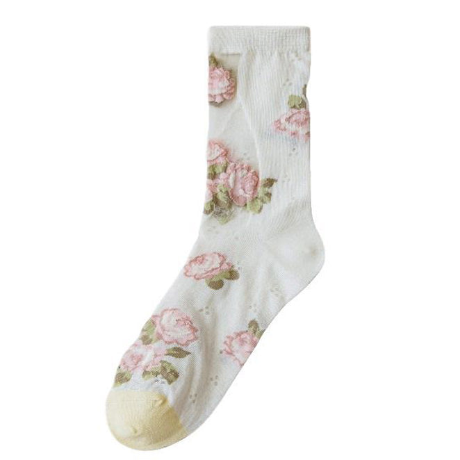Cottagecore Aesthetic Rose Socks