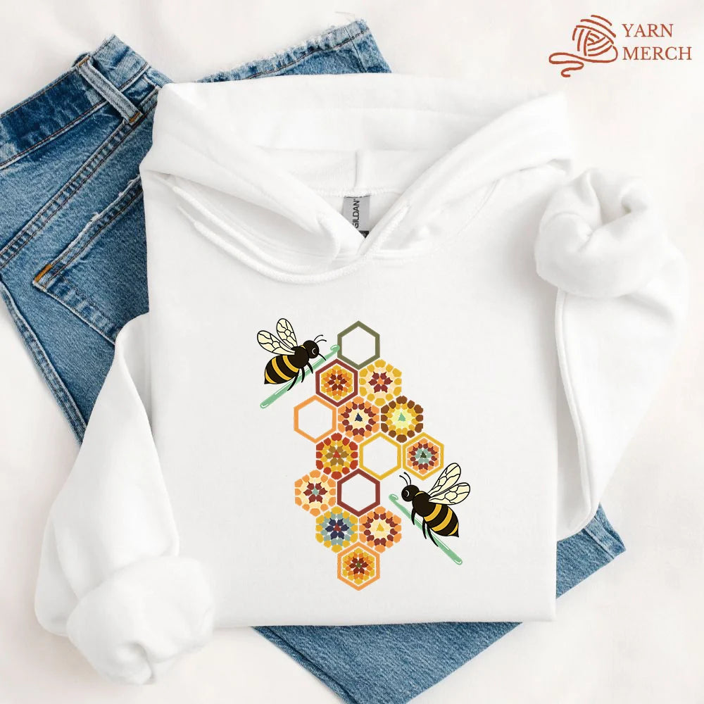 Crochet Bees Hoodie