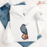 Crochet Crow Hoodie