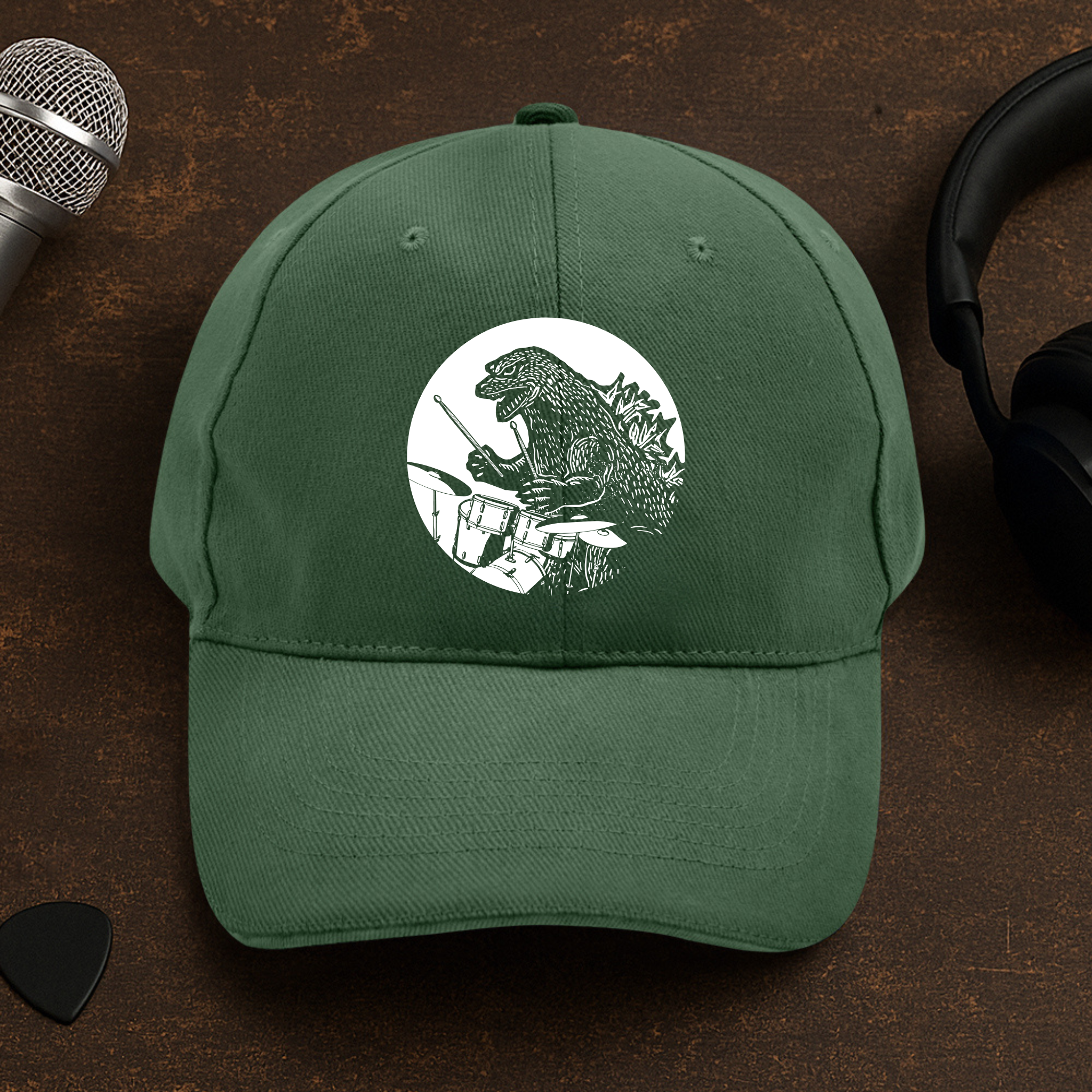 Dinosaur Guitar Cap