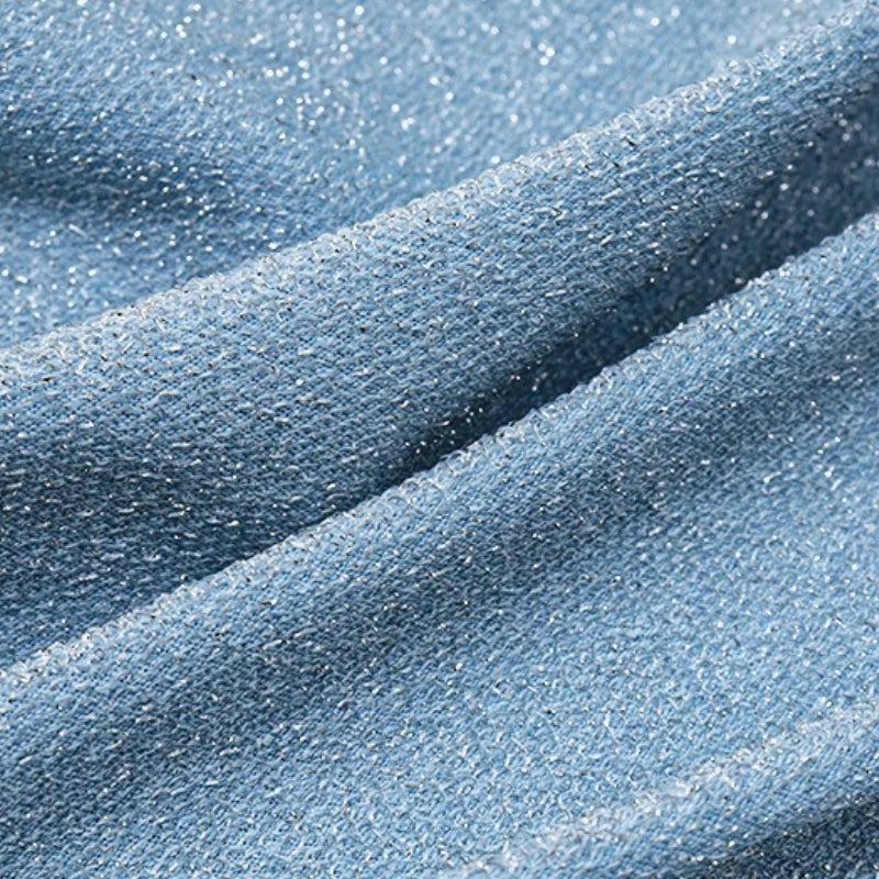 Glitter Backless Crop Top