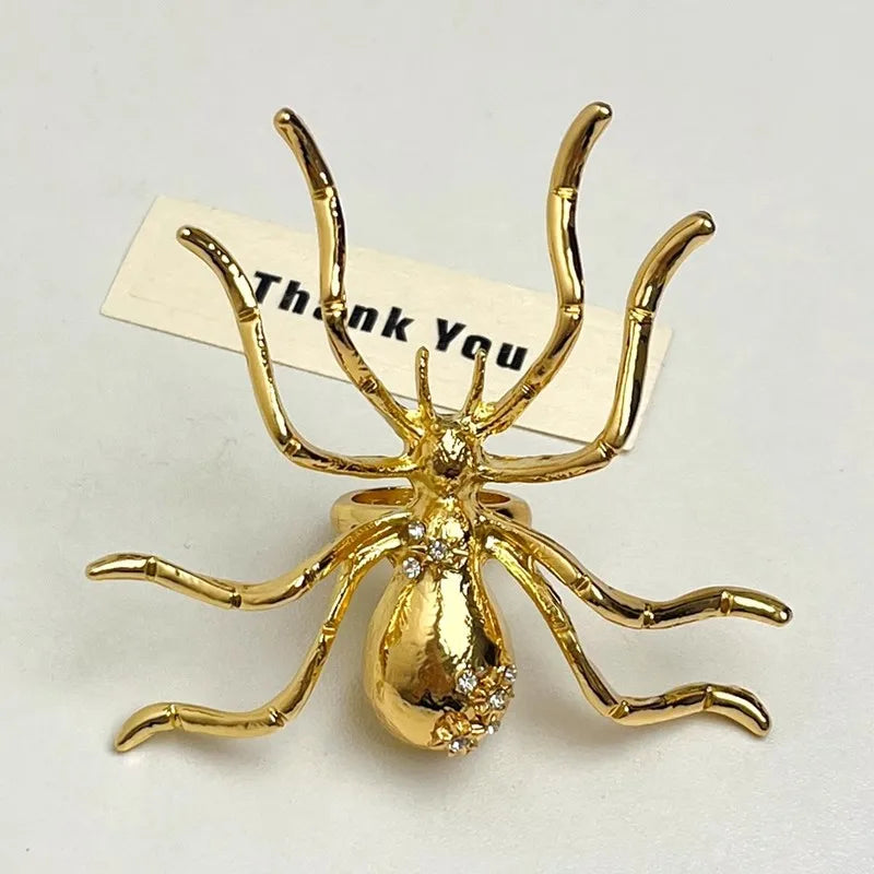 Goth Spider Bracelet & Ring