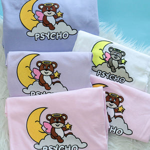 Psycho Bear T-Shirt, White S