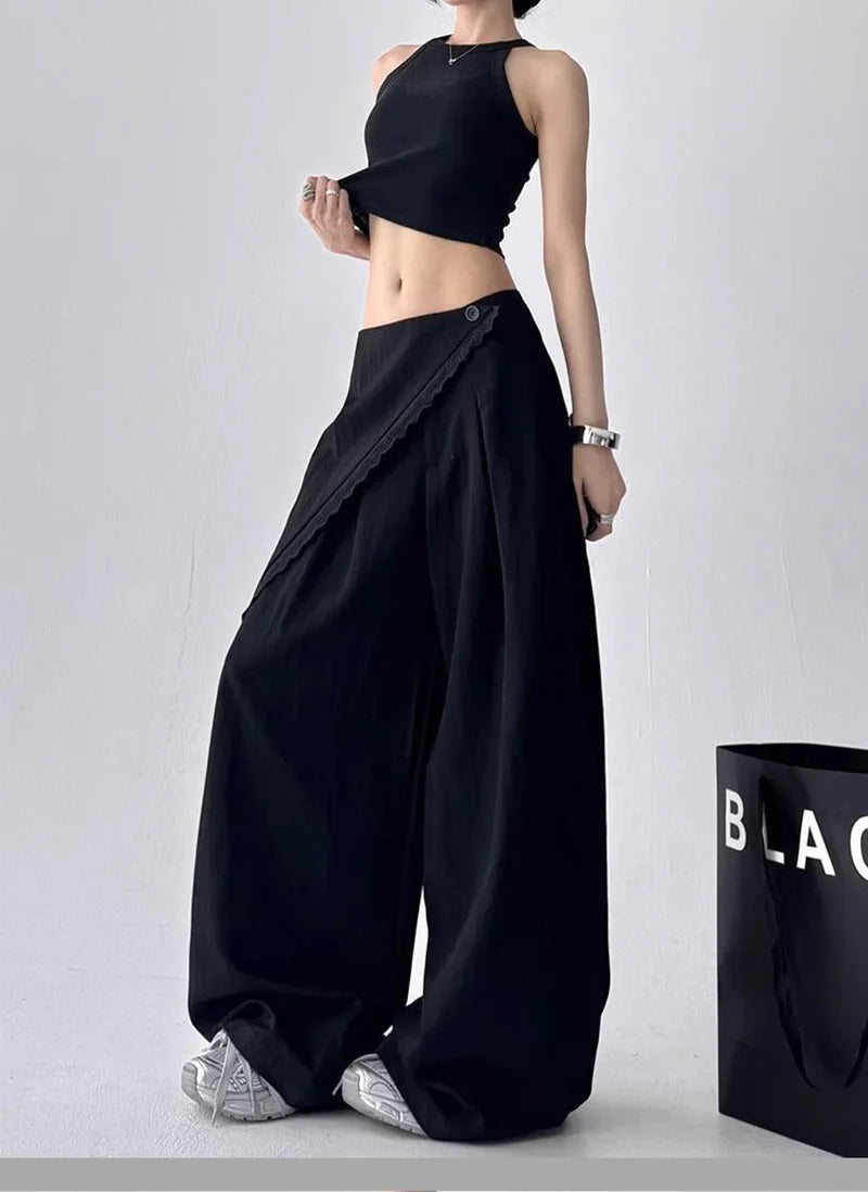 Overlay Wide Leg Pants