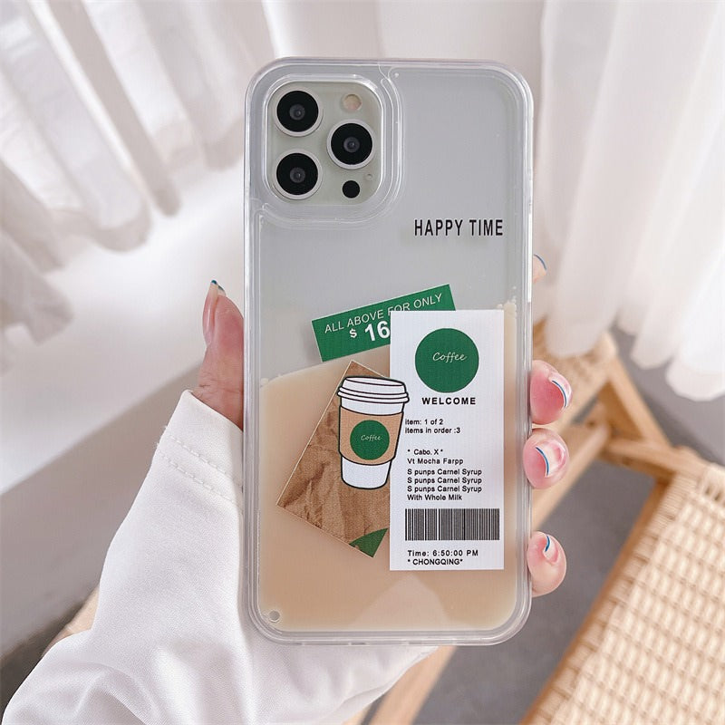 Iced Coffee Liquid Quicksand IPhone Case