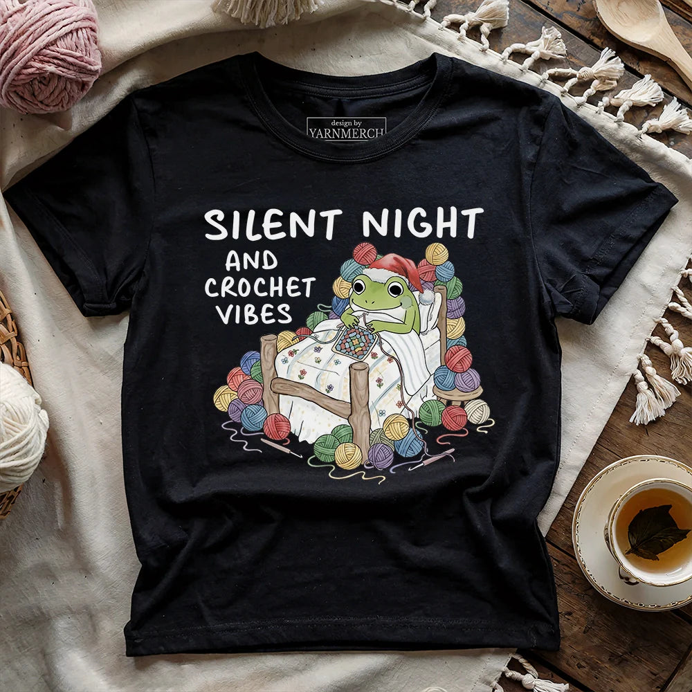 Silent Night and Crochet Vibes T-shirt