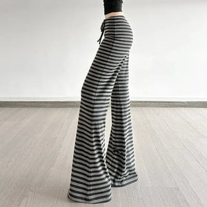 Striped Flare Sweatpants