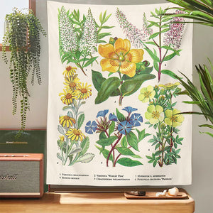 Vintage Flower Wall Tapestry 🌿