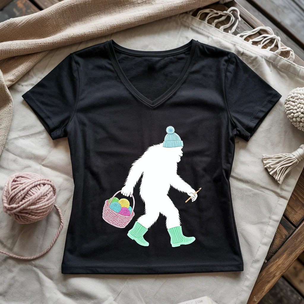 Bigfoot Lady V-neck