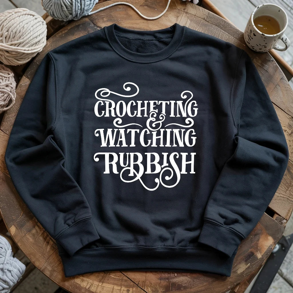 Crochet And Christmas Movie Sweatshirt