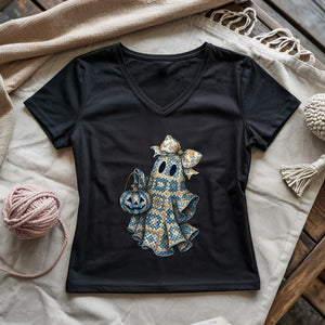 Granny Ghost Lady V-neck