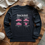 How To Knit Long Sleeve T-shirt