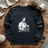 Jesus Crochet Long Sleeve T-shirt