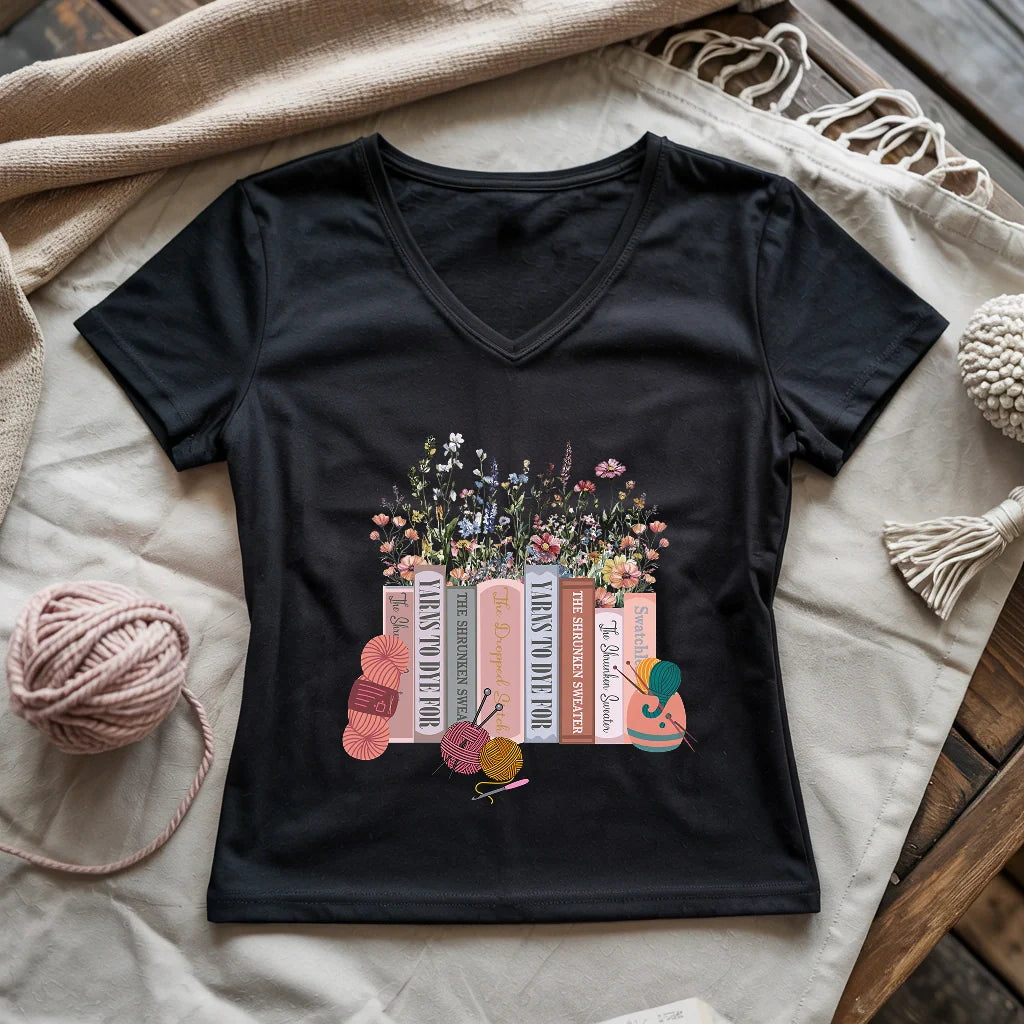 The Yarn Library Lady V-neck