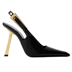 Drama Dealer Pointed Slingback Heels