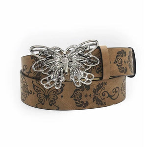 Wild West Butterfly Buckle Belt