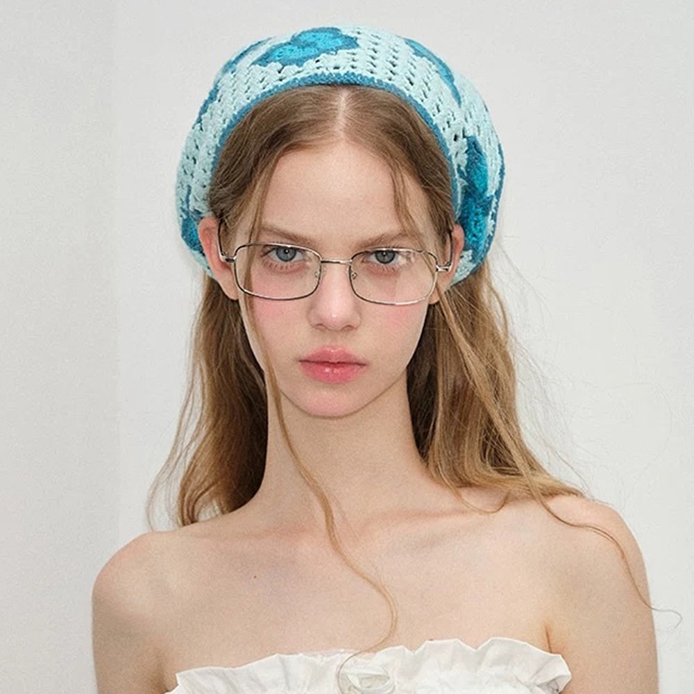 Butterfly Crochet Triangle Bandana