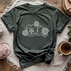 Cat and Yarn T-shirt