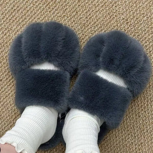 Cat Paw Furry Slippers