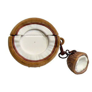 Coconut AirPods Case with Keychain