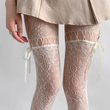 Coquette Bow Lace Tights