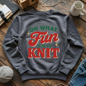 Fun It Is To Knit Sweatshirt