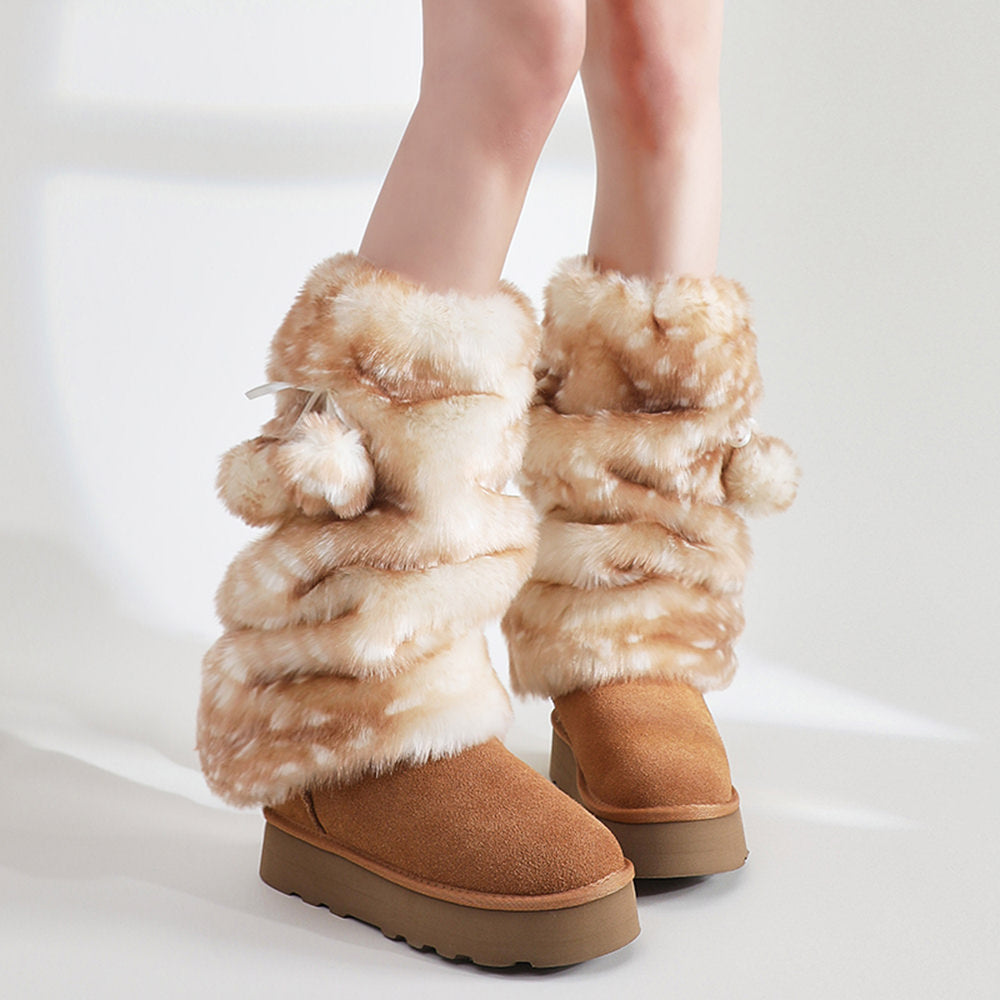 Forest Fawn Fluffy Leg Warmers